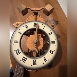 Swiss Vintage Wooden Clock from buco 1320.